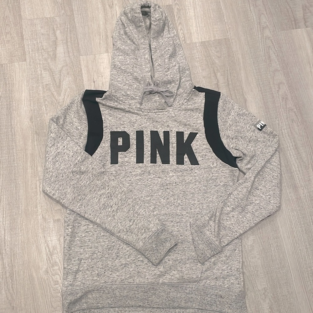 VS Pink Heather Grey Hoodie